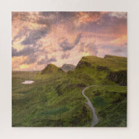 Isle of Sky Sunset Scotland Square Photo