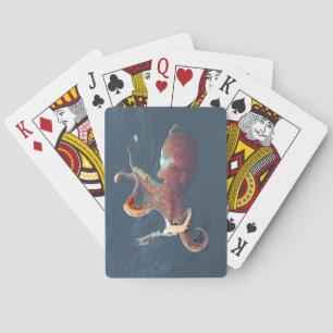 Isle of Skye Octopus Marine Art Customisable Playing Cards