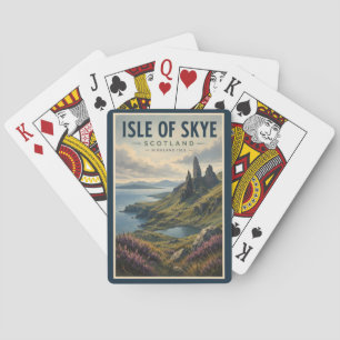 Isle of Skye Scotland Landscape Travel Art Retro Playing Cards