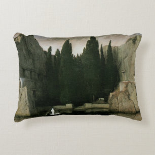 Isle of the Dead by Arnold Bocklin, Symbolism Art Decorative Cushion