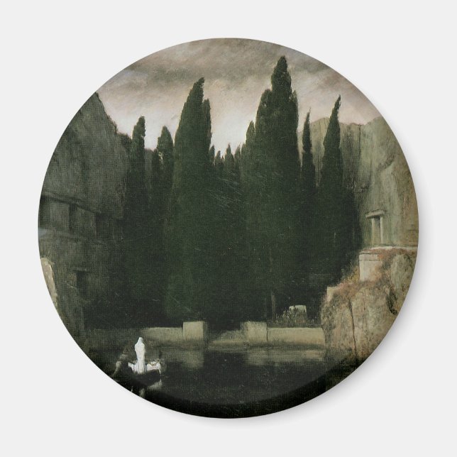 Isle of the Dead by Arnold Bocklin, Symbolism Art Magnet (Front)