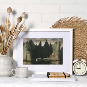 Isle of the Dead by Arnold Bocklin, Symbolism Art Poster