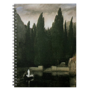 Isle of the Dead by Arnold Bocklin, Symbolism Art Spiral Notebook