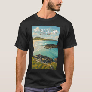 Isle of Tiree Scotland Illustration Travel Art T-Shirt