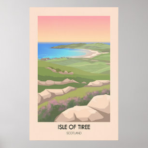 Isle of Tiree Scotland Travel Poster