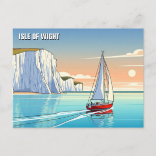 Isle of Wight England Travel Postcard