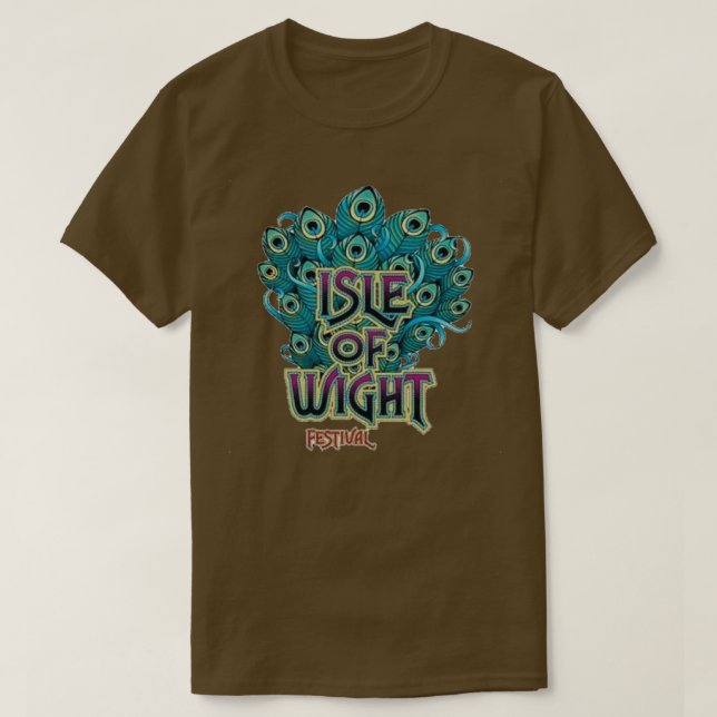 Isle of Wight Festivalpeacock  T-Shirt (Design Front)