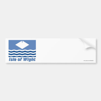 Isle of Wight Flag with Name Bumper Sticker