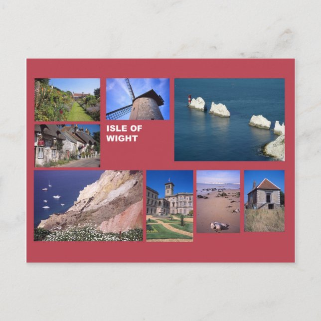 Isle of Wight multi-image Postcard (Front)