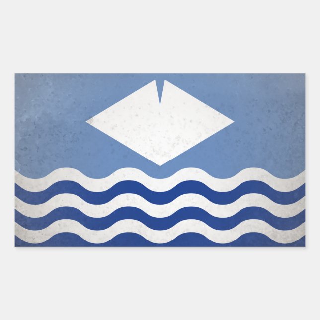 Isle of Wight Rectangular Sticker (Front)
