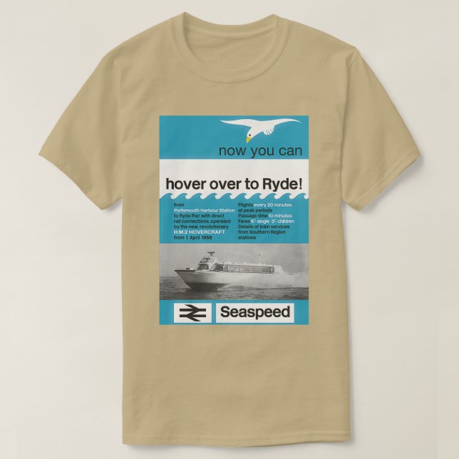 Isle of Wight Seaspeed 1968 T-Shirt (Design Front)