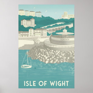 Isle of Wight Ventnor Travel Poster