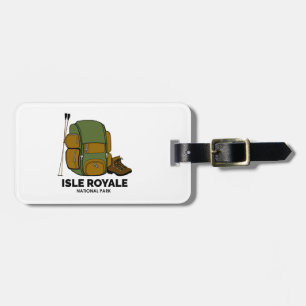 Isle Royale National Park Backpack Luggage Tag