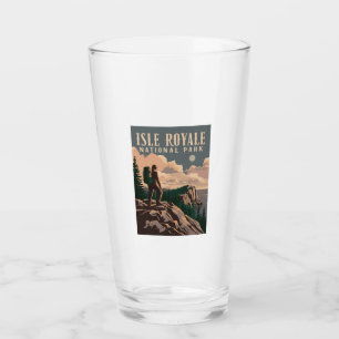Isle Royale National Park Backpacking Travel Art Glass