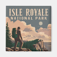 Isle Royale National Park Backpacking Travel Art