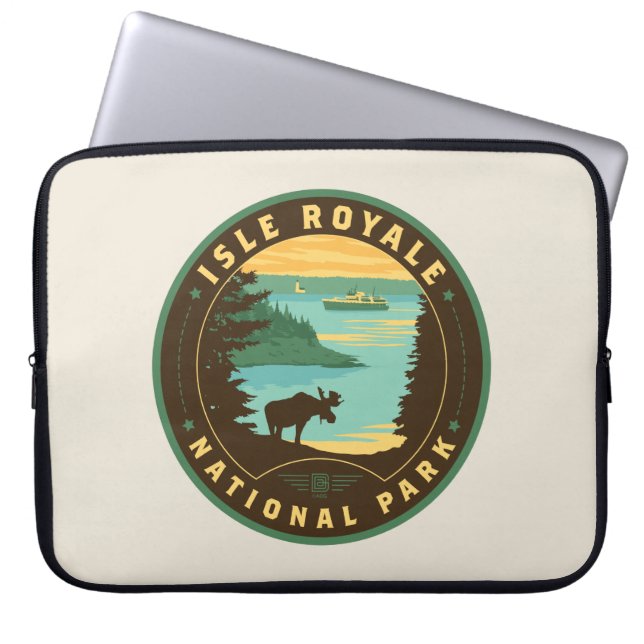 Isle Royale National Park Laptop Sleeve (Front)