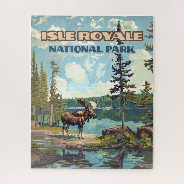 Isle Royale National Park Michigan Lake Jigsaw Puzzle (Vertical)