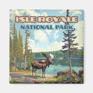 Isle Royale National Park Michigan Lake Magnet