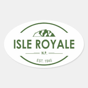 Isle Royale National Park Oval Sticker