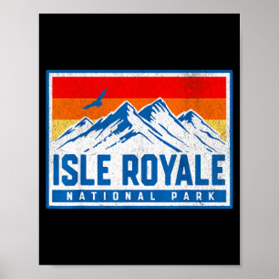 Isle royale national park poster