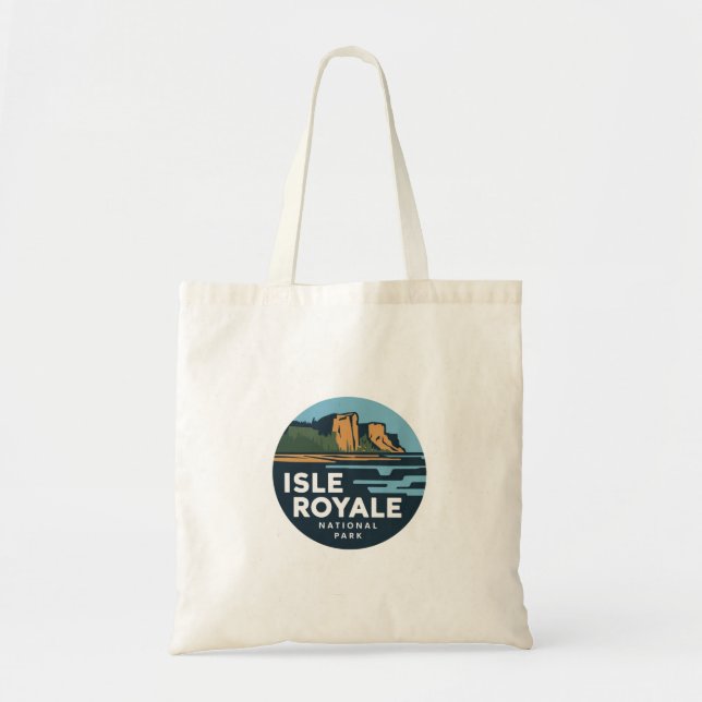 Isle Royale National Park Round Travel Art  Tote Bag (Front)