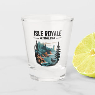 Isle Royale National Park Scenic Wilderness Shot Glass
