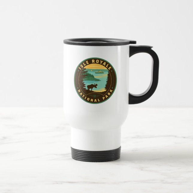 Isle Royale National Park Travel Mug (Right)