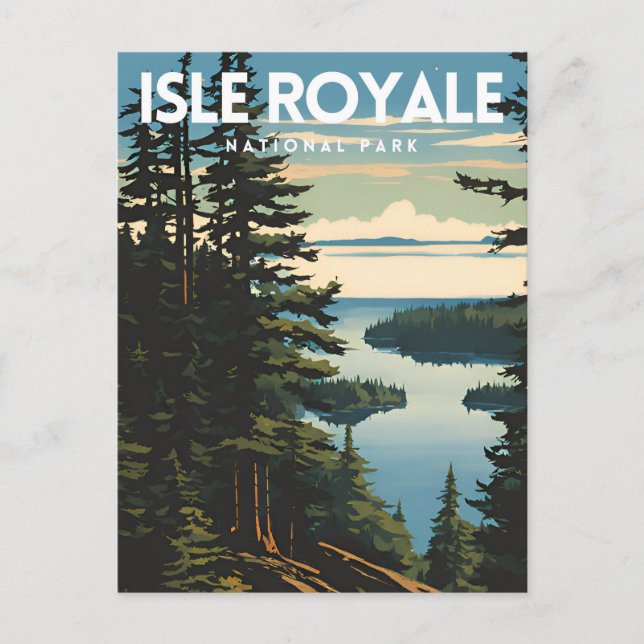 Isle Royale National Park Travel Postcard (Front)