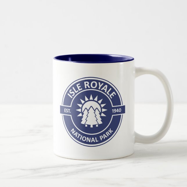 Isle Royale National Park Two-Tone Coffee Mug (Right)