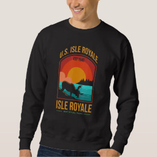 Isle Royale US National Park Michigan USA Parks Lo Sweatshirt