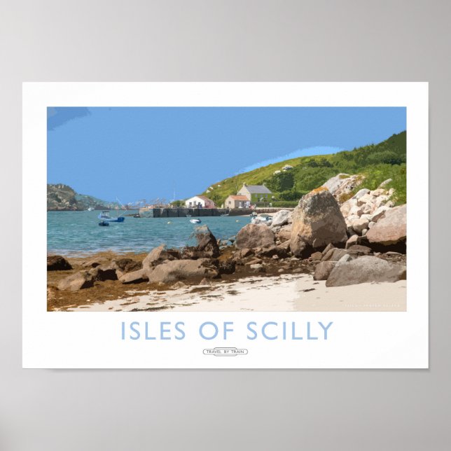 Isles of Scilly Railway Poster (Front)