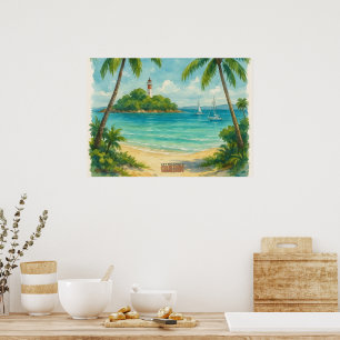 Islet of Gosier - Guadeloupe Poster