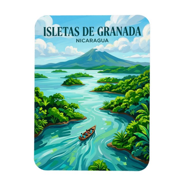 Isletas de Granada Nicaragua Magnet (Vertical)