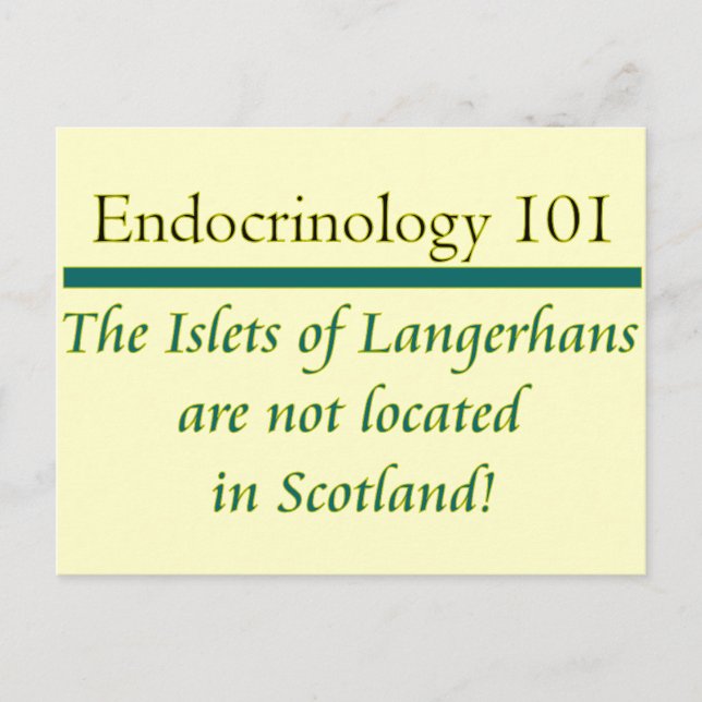 Islets of Langerhans Postcard (Front)