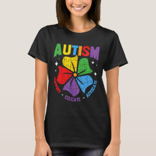 Ism Awareness Support Autism Kids For Mom Dad 20 T-Shirt