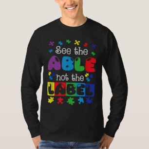 Ism Awareness Support Autism Kids For Mum Dad 19 T-Shirt