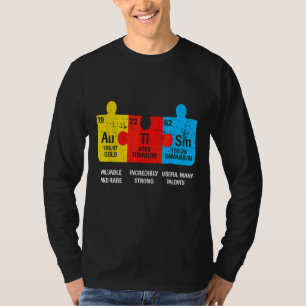 Ism Elements Periodic Table Awareness Asd Men Wome T-Shirt