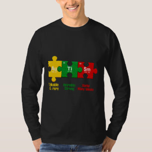 Ism Puzzle Chemistry Time Table Elements Autism Aw T-Shirt