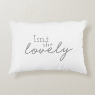 Isn’t She Lovely Drawn Font Nursery Decor Design Decorative Cushion