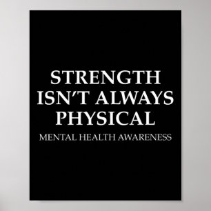Isn't Always Physical Fight Mental Health Awarenes Poster