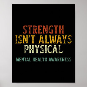 Isn't Always Physical Mental Health Awareness Poster