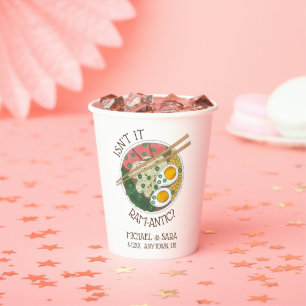 Isn't It Ram-antic Japanese Food Ramen Noodles Paper Cups