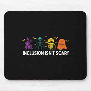 Isn't Scary Cute Boo Lovely Ghost Halloween Mouse Pad