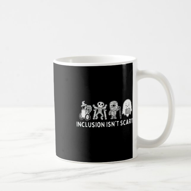 Isn't Scary Teacher Skeleton Ghost Cute  Coffee Mug (Right)