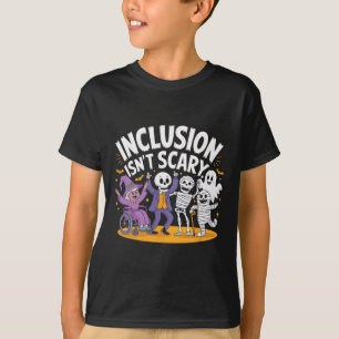 Isn't Scary Teacher Skeleton Ghost Cute Halloween T-Shirt