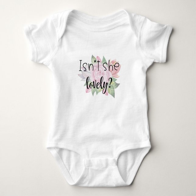 Isn't She Lovely  Baby Bodysuit (Front)