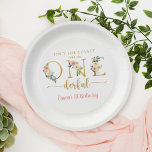 Isn't She Onederful Girl 1st Birthday Party Paper Plate<br><div class="desc">Isn't She Onederful Girl 1st Birthday Party Plates
Earthy rainbow theme is perfect for minimal and modern birthday party! Choose our pastel blush rainbow design for your kids 1st birthday party.</div>