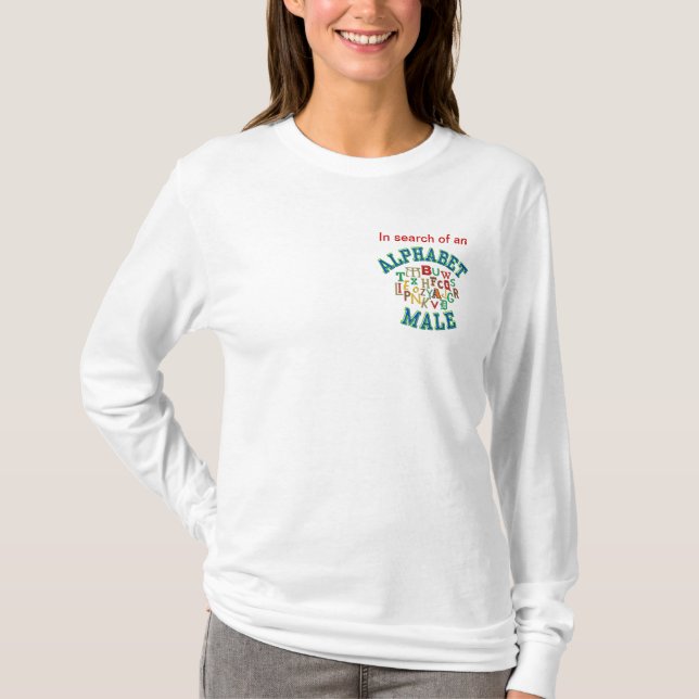 ISO Embroidered-look Long-sleeve T-shirt (Front)