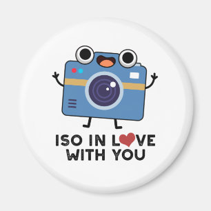 ISO In Love With You Funny Camera Pun Magnet