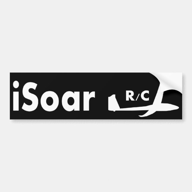 iSoar R/C Bumper Sticker (Front)